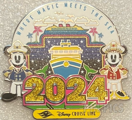 DCL Captain Mickey and Minnie - Where Magic Meets The Sea - 2024 - Cruise Ship