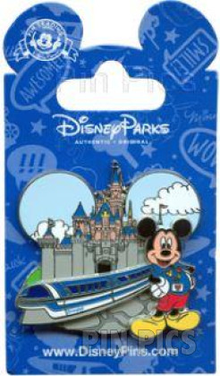 88231 - DLR - Mickey Mouse and Monorail with Sleeping Beauty Castle
