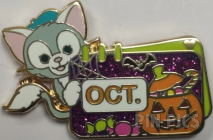 SDR - Gelatoni - October - Calendar Month - Hidden Mickey 2023 - Halloween Jack-O-Lantern - Duffy and Friends