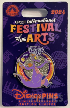161430 - WDW - Figment - EPCOT International Festival of the Arts 2024 - Spacehip Earth - Painting Rainbow