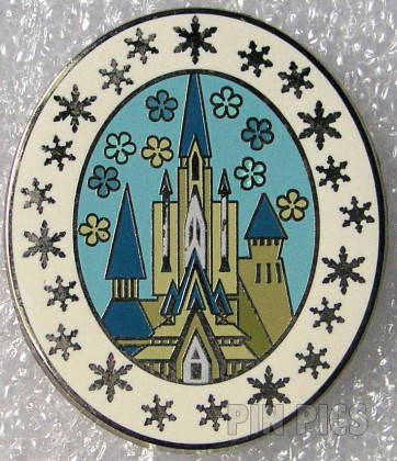 Arendelle Castle - Frozen - Booster - Oval with Snowflakes