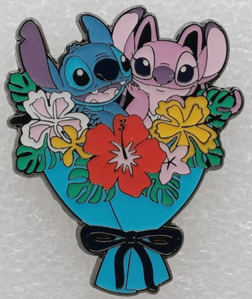 Loungefly - Stitch and Angel - Lilo and Stitch - Bouquet of Tropical Flowers