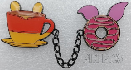 Loungefly - Pooh and Piglet - Winnie the Pooh - Coffee Cup and Donut - Chained