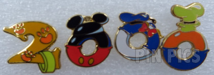 Mickey, Pluto, Goofy and Donald - 2000 - Fab 4 - Set