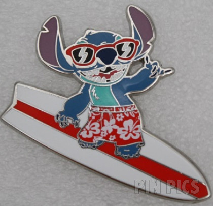 WDW - Stitch - Lilo and Stitch - Surfing On Surfboard in Red Sunglasses and Aloha Shorts