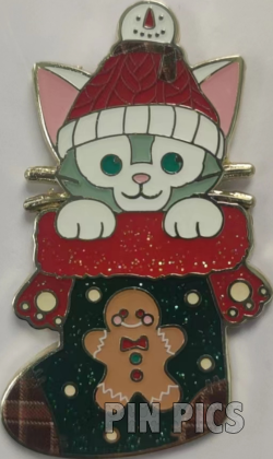 SDR - Gelatoni - Winter Christmas Stocking Set - 2022 Holiday Mystery - Green Cat - Duffy and Friends