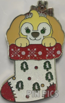 SDR - CookieAnn - Winter Christmas Stocking Set - 2022 Holiday Mystery - Yellow Puppy - Duffy and Friends
