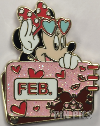 SDR - Minnie - February - Calendar Month - Hidden Mickey 2024