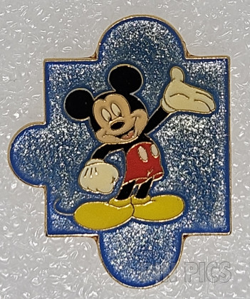 Mickey Mouse - Puzzle Piece - Blue