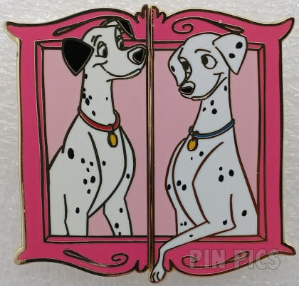 BoxLunch - Pongo and Perdita - 101 Dalmatians - Framed Set - Valentine's Day
