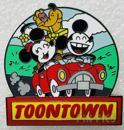 DL - Mickey, Minnie and Pluto - ToonTown - Lands - Booster