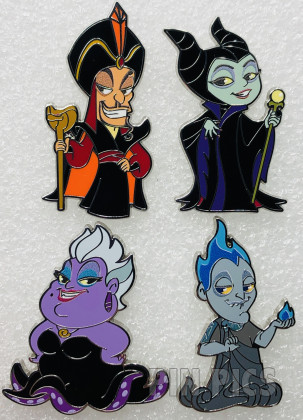 Jafar, Maleficent, Ursula and Hades - Villains - Booster - Set
