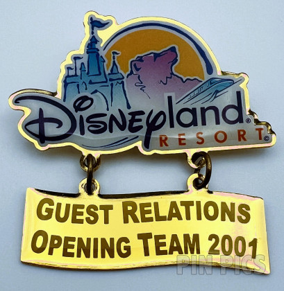 DLR - Guest Relations Opening Team 2001 California Adventure Grand Opening - Dangle