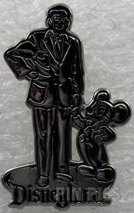 162154 - DL - Walt Disney and Mickey Mouse - Partners Statue - 1998 Attraction Series - Purple Outline