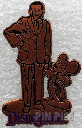 DL - Walt Disney, Mickey Mouse - Partners Statue - Copper with Purple Outline - Large