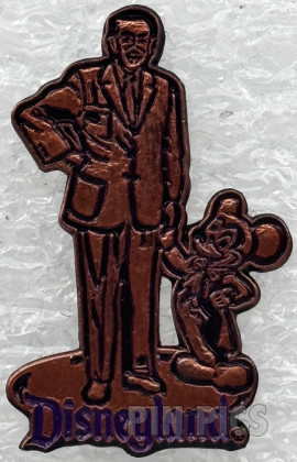162160 - DL - Walt Disney, Mickey Mouse - Partners Statue - Copper w/ Purple Outline - Small