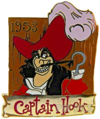 DIS - Captain Hook - 1953 - Peter Pan - Countdown To the Millennium - Pin 86
