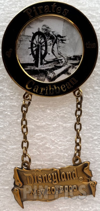 DLR - Pirates of the Caribbean - Skeleton at Ship's Wheel - Dangle