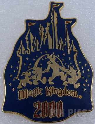 WDW - Mickey, Donald, Pluto and Goofy - Castle - 2000 - Magic Kingdom