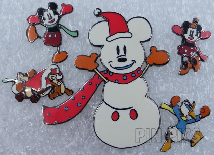JDS - Mickey Mouse - Snow Man - Christmas Set