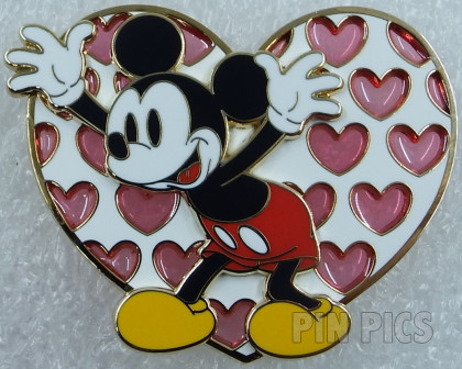 DSSH - Mickey - Full Eye - Valentine Hearts - Stained Glass