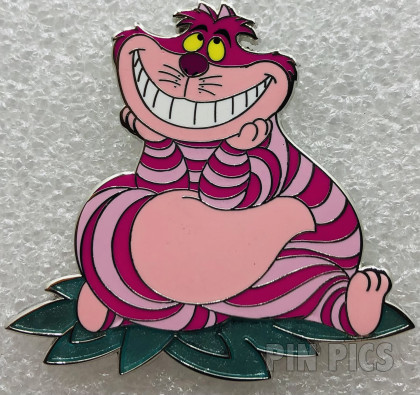 Cheshire Cat - Sitting on Green Leaves - Alice in Wonderland