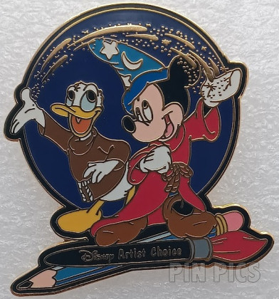 WDW - Sorcerer Mickey with Donald - Artist Choice 2000 No. 1 - Monty Maldovan