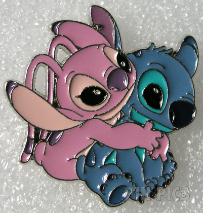 Box Lunch - Stitch and Angel - Hug - Lilo and Stitch The Series - Neon Tuesday - Pink and Blue Animals Hugging