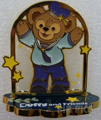 HKDL - Duffy - May Your Wishes Come True - Disney 100 - Stained Glass Diorama - Duffy and Friends