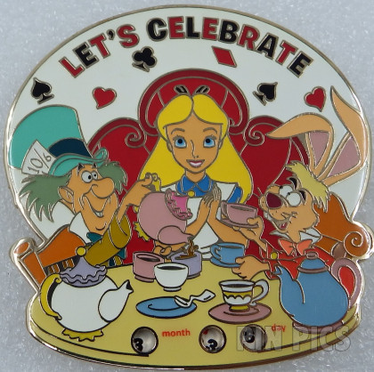 HKDL - Alice, Mad Hatter, March Hare - Let's Celebrate - Alice in Wonderland - Tea Party - Date Spinners