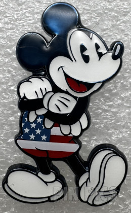 Mickey Mouse - Patriotic USA Flag - Standing
