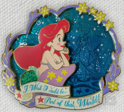 WDI - Cute Ariel - Wishes Series 1 - I Wish I Could Be Part of that World - D23 - Little Mermaid - Jumbo