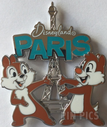 DLP - Cute Chip and Dale - Disneyland Paris - Eiffel Tower