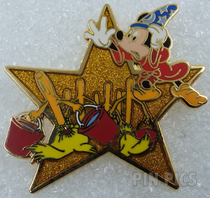 DS - Sorcerer Mickey and Brooms - Fantasia - Gold Star