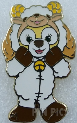 SDR - CookieAnn Dressed as Goat - Zodiac Costume Set 4 - Duffy and Friends - Yellow Puppy Dog - Sheep Ram