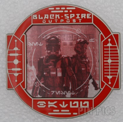 Tie Fighter Pilot - Black Spire Outpost - Star Wars Galaxy's Edge - Monthly - First Order - Red Stained Glass