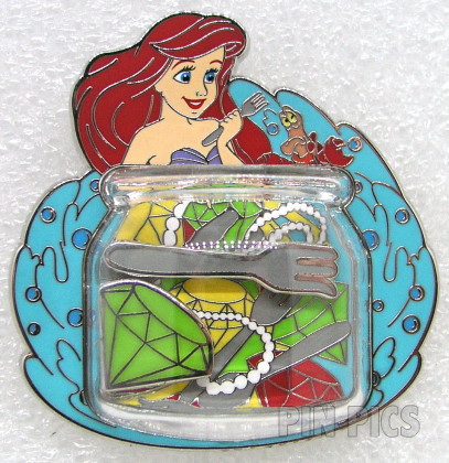 Ariel and Sebastian - Magical Collections - Little Mermaid - 3D Jar - Dinglehopper Fork