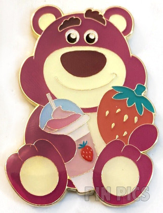 SDR - Lotso - Strawberry - Character with Snack - Pixar Toy Story - Pink Bear with Milkshake