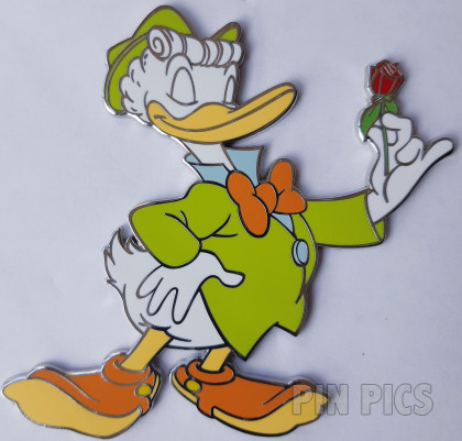 DLP - Gladstone Gander - Pin Trading Time - Holding a Rose
