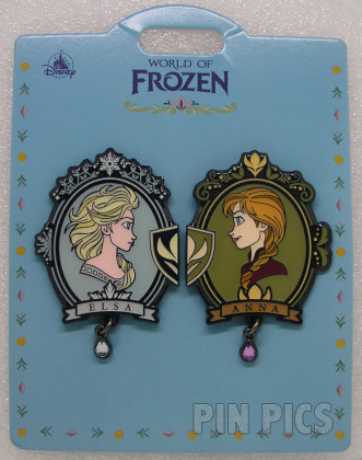 163138 - HKDL - Anna and Elsa Set - World of Frozen - Dangle