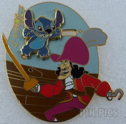 Captain Hook and Stitch - Stitch Invades Series - Peter Pan