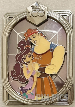 DEC - Hercules and Megara - Celebrating With Character - Disney 100 - Silver Frame