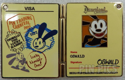 149020 - HKDL - Oswald - Disneyland Passport - 2022 Trading Carnival