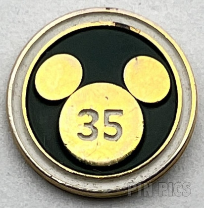 Disney Studios - 35 Year Service Award - Gold Mickey Head Icon