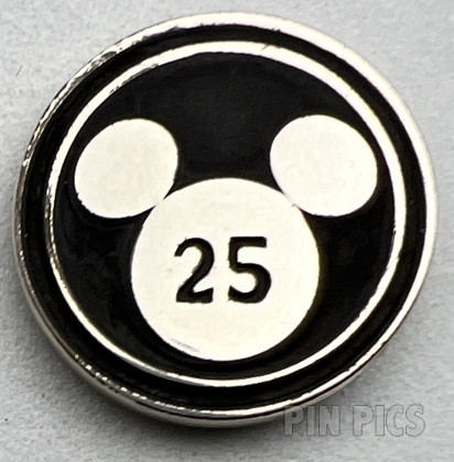 Disney Studios - 25 Year Service Award - Silver Mickey Head Icon