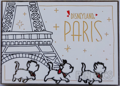 DLP - Marie and Toulouse and Berlioz - Aristocats Kitten - Eiffel Tower