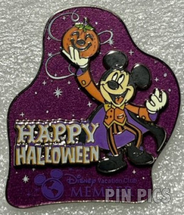 DVC - Mickey Holding Jack-O-Lantern - Happy Halloween