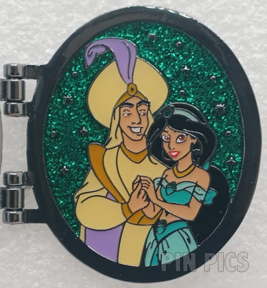 145659 - Loungefly - Jasmine and Aladdin - Princess Couple Portraits Locket - Mystery