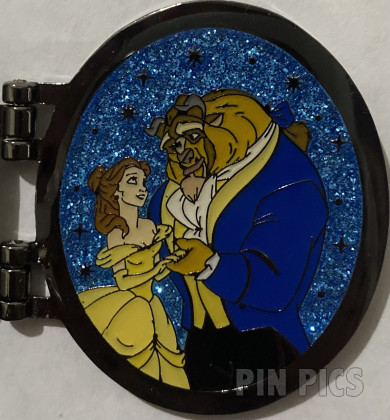 145660 - Loungefly - Belle and the Beast - Princess Couple Portraits Locket - Mystery - Beauty and the Beast