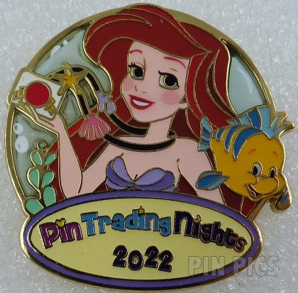 HKDL - Ariel and Flounder - Pin Trading Nights 2022 - Little Mermaid